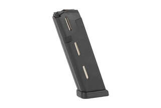 The ProMag Industries Glock magazine features steel feed lips and a polymer body